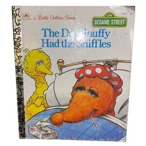 The Day Snuffy Had the Sniffles | A Little Golden Book | Sesame Street | 1988‎